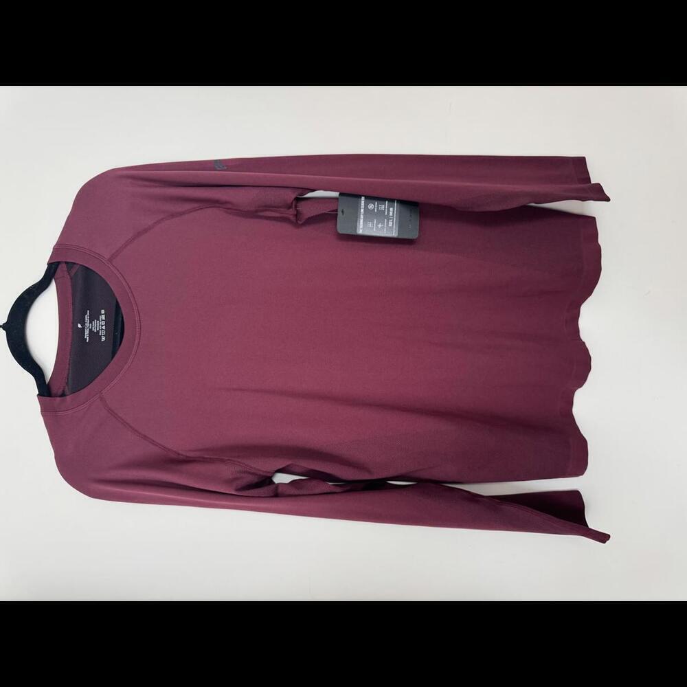 NWT Fabletics Training Day Long Sleeve Tee - Burgundy